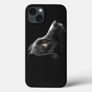Funda Para iPhone 13 Vigilando perro negro