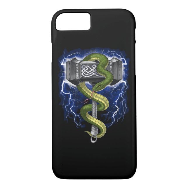 Funda De Case-Mate Para iPhone Viking Warrior Hammer (Reverso)