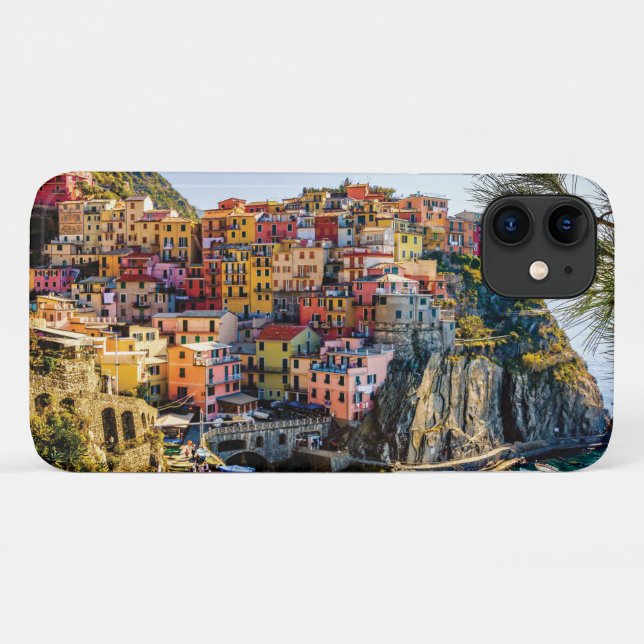 Funda De Case-Mate Para iPhone Villa Escénica, Cinque Terre, Liguria, Italia (Reverso (horizontal))
