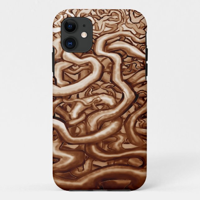 Funda De Case-Mate Para iPhone Viñas de Brown (Reverso)