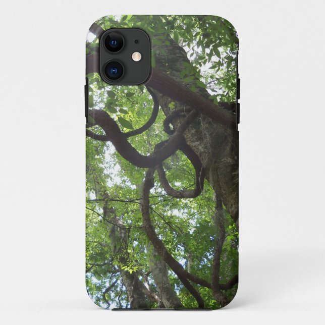 Funda De Case-Mate Para iPhone viñas viejas enredadas en el árbol (Reverso)