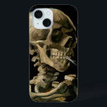 Funda Para iPhone 15 Vincent van Gogh - Calavera con cigarrillo en llam<br><div class="desc">Cabeza de un Skeleton con un cigarrillo en llamas / Calavera con cigarrillo en llamas / Crane de squelette fumant une cigarrillo - Vincent van Gogh,  1885</div>