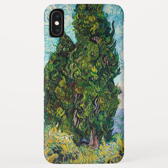 Funda De Case-Mate Para iPhone Vincent Van Gogh Cypreses Bella Artes (Reverso)