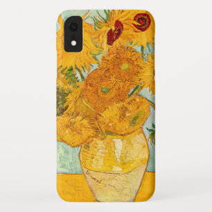 Funda Para iPhone XR Vincent Van Gogh Doce Girasoles En un Jarrón Arte