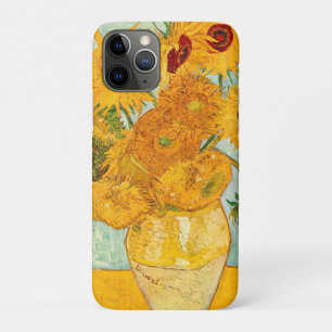 Funda Para iPhone 11 Pro Vincent Van Gogh Doce Girasoles En un Jarrón Arte