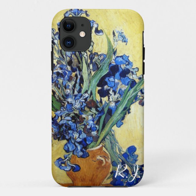Funda De Case-Mate Para iPhone Vincent van Gogh, lirios azules (Reverso)