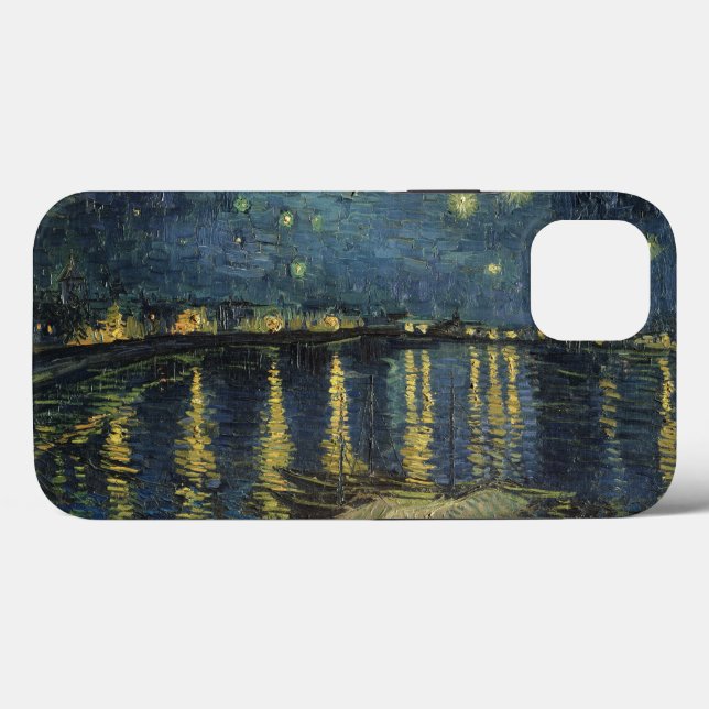 Funda De Case-Mate Para iPhone Vincent van Gogh | Noche estrellada sobre el Ródan (Reverso (Horizontal))