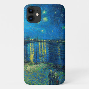 Funda Para iPhone 11 Vincent Van Gogh Noche estrellada sobre el Ródano