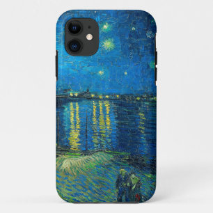 Funda Para iPhone 11 Vincent Van Gogh Noche estrellada sobre el Ródano