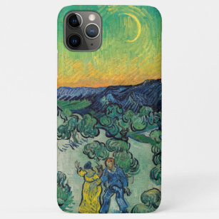 Funda Para iPhone 11 Pro Max Vincent van Gogh - Paisaje iluminado por luna con 