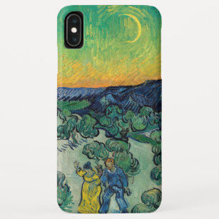 Funda Para iPhone XS Max Vincent van Gogh - Paisaje iluminado por luna con 