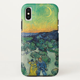 Funda Para iPhone XS Vincent van Gogh - Paisaje iluminado por luna con 