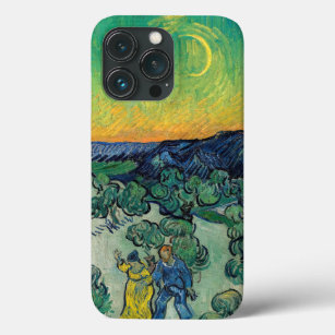 Funda Para iPhone 13 Pro Vincent van Gogh - Paisaje iluminado por luna con 