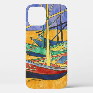 Funda Para iPhone 12 Vincent van Gogh - Pescadores en la playa