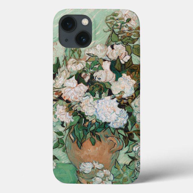 Funda De Case-Mate Para iPhone Vincent van Gogh | Rosas, 1890 (Reverso)