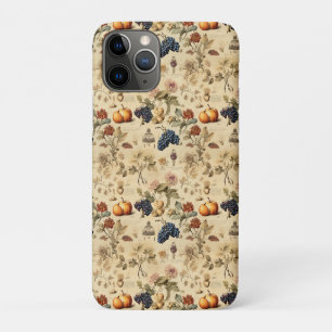 Funda Para iPhone 11 Pro Viñedo de Otoño Antiguo Calabaza Uva Botánica