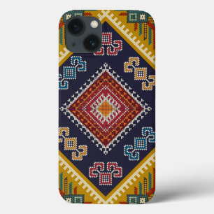 Funda Para iPhone 13 Viñeta geométrica clásica de moda colorida