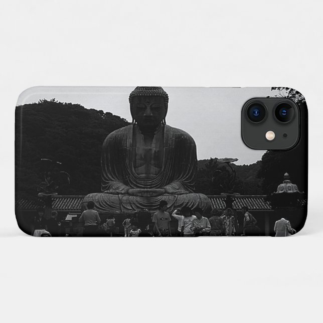 Funda De Case-Mate Para iPhone Viñetas Japón Kamakura Grandes Turistas de Buda (Reverso (horizontal))