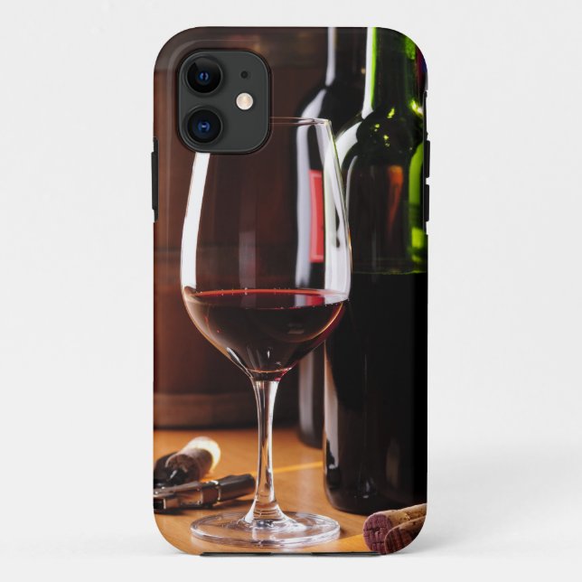Funda De Case-Mate Para iPhone Vino Tinto (Reverso)