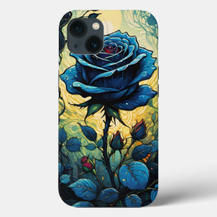 Funda Para iPhone 13 Vinos Rosa azul 1