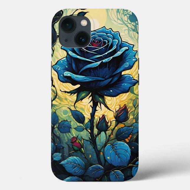 Funda De Case-Mate Para iPhone Vinos Rosa azul 1 (Reverso )