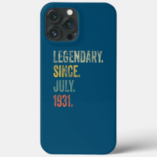 Funda Para iPhone 13 Pro Max Vintage 1931 91 cumpleaños Legendario Desde Julio