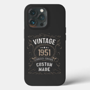 Funda Para iPhone 13 Pro Vintage 1951 Limited Edition Personalizado hecho