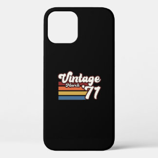 Funda Para iPhone 12 Vintage 1971 50th Birthday March