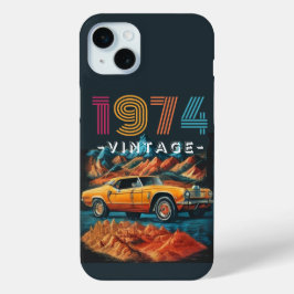 Funda Para iPhone 15 Mini Vintage 1974 cool car