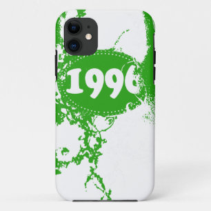 title_seo2 Vintage 1996 Birthday and Since (Verde, blanco)