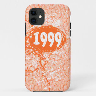 title_seo2 Vintage 1999 Birthday and Since (naranja, blanco)
