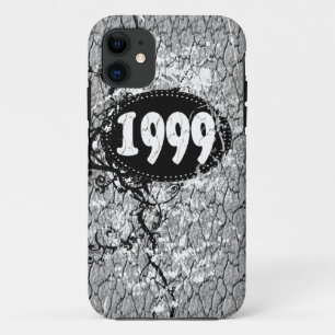 Funda Para iPhone 11 Vintage 1999 Birthday and Since (Negro, blanco)