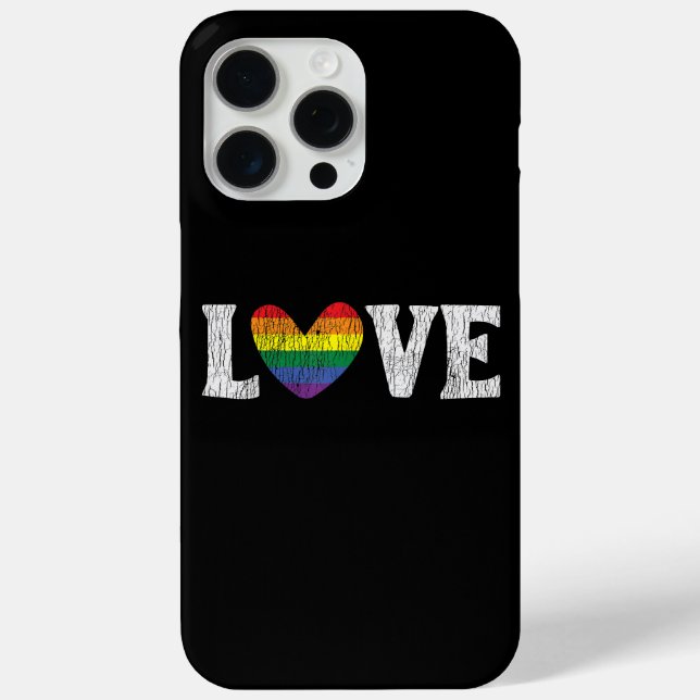 Funda De Case-Mate Para iPhone Vintage Arcoiris Love Orgulloso Familia Gay Les (Reverso )