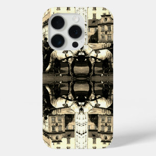 Funda Para iPhone 15 Pro Vintage Austria Viena Dreimaderlhaus Fiaker