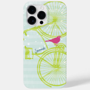 title_seo2 Vintage Bird Lime Green Bike Pattern Iphone 5