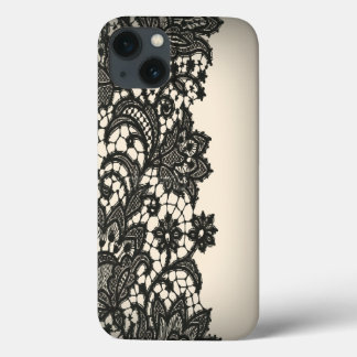 title_seo2 Vintage black Lace beige Paris