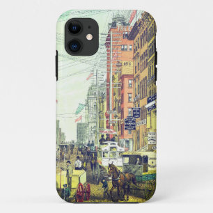Funda Para iPhone 11 Vintage Broadway, NYC (años 80)