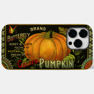 Funda Para iPhone 14 Pro Max De Case-Mate Vintage Can Label Art, Mariposa Calabaza Vegetable