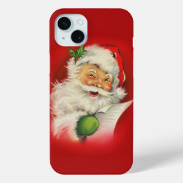 Funda Para iPhone 15 Mini Vintage Christmas Santa Claus
