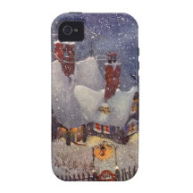 Vintage Christmas, Santa Claus Workshop North Pole