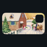 title_seo2 Vintage Christmas Tree on a Snowley Winter Road<br><div class="desc">Ilustracion Vintage Diseño navideño de Feliz Navidad con una carretera cubierta de nieve durante la temporada invernal. Una familia está trayendo a casa un pino recién cortado o un árbol navideño de abetos en un trineo tirado por un caballo.</div>