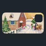 title_seo2 Vintage Christmas Tree on a Snowley Winter Road<br><div class="desc">Ilustracion Vintage Diseño navideño de Feliz Navidad con una carretera cubierta de nieve durante la temporada invernal. Una familia está trayendo a casa un pino recién cortado o un árbol navideño de abetos en un trineo tirado por un caballo.</div>