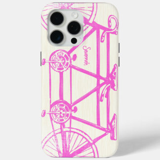title_seo2 Vintage Color rosa brillante Patrón de bicicleta I