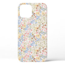 Vintage Colorful Flower iPhone 12 Phone Case 