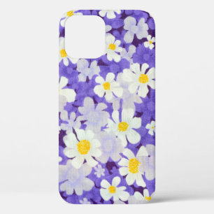 Funda Para iPhone 12 Vintage colorido: Patrón de flores sin foco