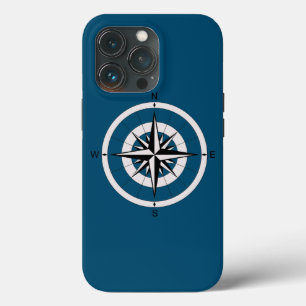 Funda Para iPhone 13 Pro Vintage Compass Rosa