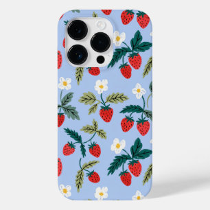Funda Para iPhone 14 Pro De Case-Mate Vintage Cottagecore Strawberry Pattern