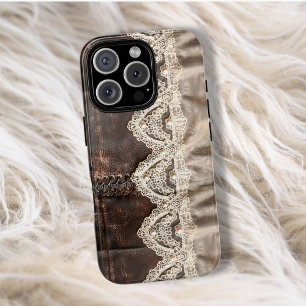 Funda Para iPhone 14 Pro Max De Case-Mate Vintage Country Leather Lace Style Women's