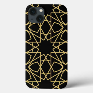 Funda Para iPhone 13 Vintage de diseño de patrones geométricos islámico