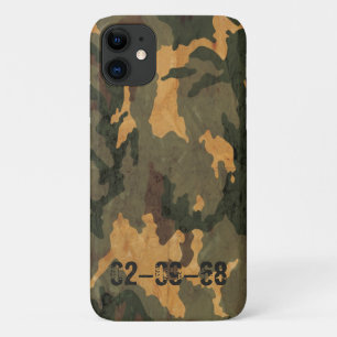 Funda Para iPhone 11 Vintage de patrón de camuflaje verde 2020